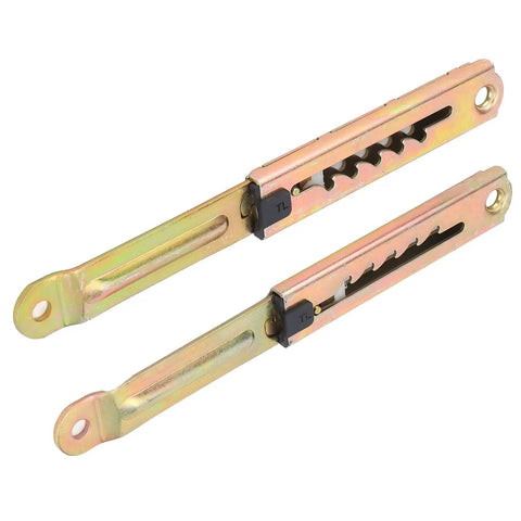 Two gold metal Telescope Hinge Headrest Height Adjuster For Sofas And Beds Iron Furniture Hardware DIY Lifting Hinge