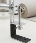 Pro Grade Drawstring Threader And Waistband Inserter For Sewing Projects Stainless Steel Jig With Adjustable Pillar And Guide Loop Easy Clamp Mount For Hoodies And Garment Repairs, stainless clamp close-up