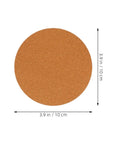 Round Cork Plant Coasters 4 Pack Absorbent No Fuss Easy Care Pot Pads For Plants And Drinks Great For Garden Patio Kitchen And DIY Crafts Brown Table Saver That Absorbs Moisture Prevents Scratches And Stains. 3.9 in round cork coaster, 10 cm