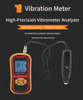 Portable Handheld Vibration Meter With LCD Display And Split Measurement, Digital Vibration Tester For Motors, Fans, Bearings And Mechanical Watches, Includes S And L Probes, Compact Vibe Analyzer For Quick Diagnostics And Accurate Readouts. handheld unit with split probe and LCD