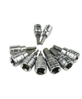 Heavy Duty 3/8 Inch Hex Bit Socket Set That Totally Crushes Rusted Bolts With Ease And Features A Sturdy Impact Ready Design Perfect For Serious Mechanics Handling Tough Jobs In Tight Spaces Without Bending Or Breaking. Chrome vanadium hex bit sockets, 2mm-10mm set.