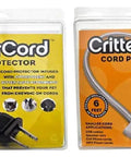 CritterCord Cord Protector 2 Pack, 6-Foot and 10-Foot Covers, Heavy Gauge Chew-Proof with Citrus Scent, Packaging View