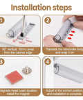 Installation steps for Magnetic Push Latches Cabinet Door Catch System 10 Pack For Cupboard Closet And Kitchen Furniture Soft Close Quiet Magnetic Buffer