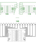 Schematic diagram of High Output 5A Active Battery Equalizer Balance Board for 10S to 14S series cells.