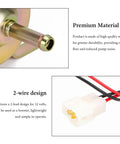 Low Pressure Inline Electric Fuel Pump 12V 3-6 PSI With Built In Check Valve, premium material and 2-wire design shown