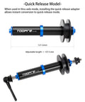 Chain Keeper For Bike Travel And Maintenance, Adjustable Dummy Hub Axle Stabilizer, Quick Release Model