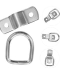 Bomb Proof D Ring Tie Down Anchor Rings For Car Floor Mount Zinc Plated Carbon Steel lashing hardware with mounting plates.
