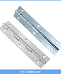 Heavy Duty 6 Inch Flush Mount Cabinet And Box Door Hinge for industrial iron or stainless steel, flat opening, one piece