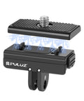 Magnetic Quick Release Mount For Insta360 X4 Air X4 Ace Pro Ace Action Camera With CNC Aluminum Base And One Quarter Inch Screws.