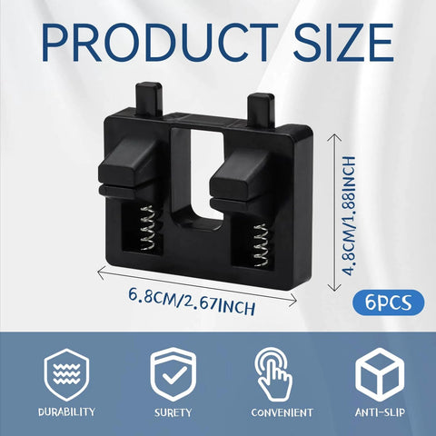 Black plastic component of Six Piece Wire Welding Fixture Set For Soldering, Hands Free Wire Holder For MIG TIG And Spot Welding.