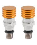 2 Pack M5x0.8 Universal Motorcycle Fork Bleeder Screws For Dirt Bikes And Motocross Air Bleeder Valve Heavy Duty Metal Orange Hardware Fits Most Forks