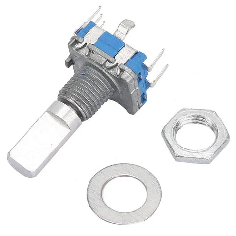 10 Pack 5 Pin Rotary Encoder With Switch 360 Degree Spin EC11 Digital Potentiometer Module With Washers And Nuts 5V DC