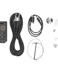 4 Band EQ Preamp For Acoustic Guitar With Piezo Pickup And Built In Tuner LCD Display with cables and components
