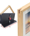 Two Pack Pro Grade Right Angle Box Joint Jig for Table Saw and Router, DIY friendly dovetail cut, CNC aluminum build shown in use with picture frame