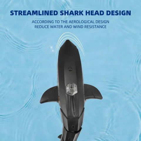 Streamlined design of 2.4G RC Shark Boat With Dope HD Real Time Underwater Camera And App Control for outdoor water fun
