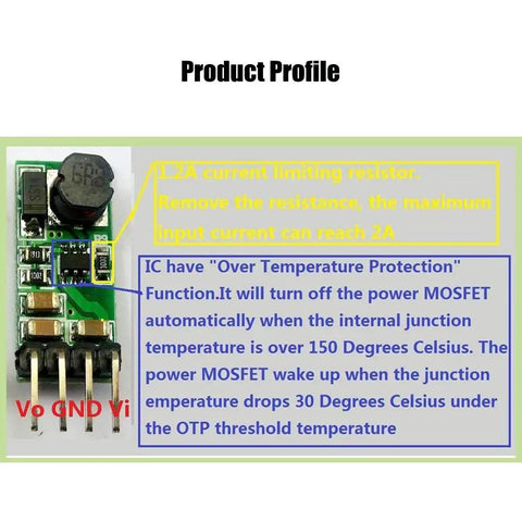 Two Pack Mini DC DC Boost Step Up Power Module Converts 3 To 6 Volt Input Up To 12 Volt Output Ideal For DIY Projects close-up