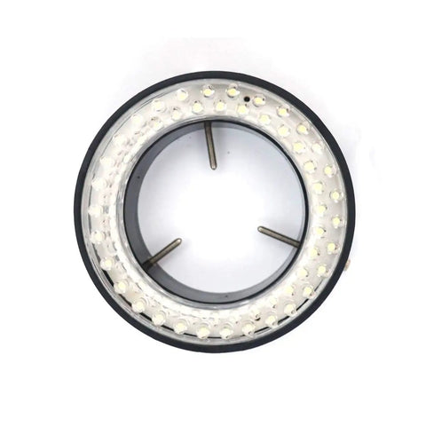 60 LED Adjustable Ring Light Illuminator Lamp For Stereo Zoom Microscope With Easy Mount For Cameras And Microscopes Flexible Brightness Control Slick Setup No Fuss Precision Macro And Micro Work, 60mm