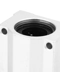Precision Machined SC20UU Linear Motion Ball Bearing Slide Block Hella Smooth aluminum alloy with 20mm inner bore and oil-lube ready design.