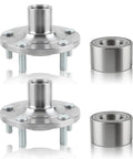 2 Pack Front Wheel Bearings And Hub Assemblies Replacement Kit For Mazda 3 2005-2013 And Mazda 5 2006-2010 Replaces LS-WHB003
