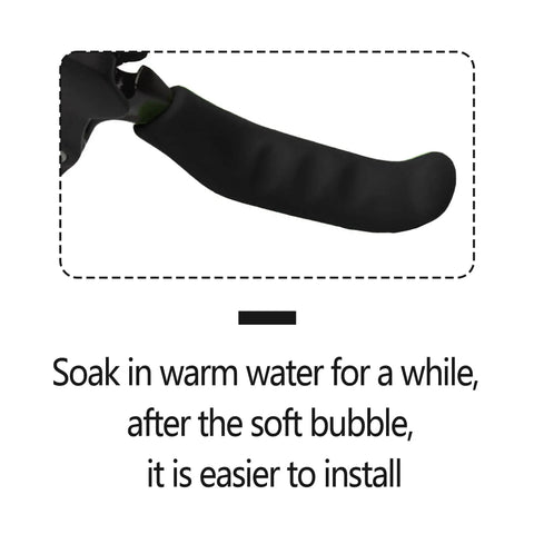Two Pairs Silicone Brake Lever Grip Protectors For Bicycle Non Slip Grips Universal Fit For Road And Mountain Bikes Grip That Sticks Lightweight Soft Comfort 75x24mm Black installation