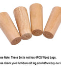 6 Inch Replacement Wood Furniture Legs Set Of 4 For Sofa Couch Table Cabinet Dresser Chair And Ottoman Mid Century Style Sturdy Hardwood Diy Repair And Home Makeovers