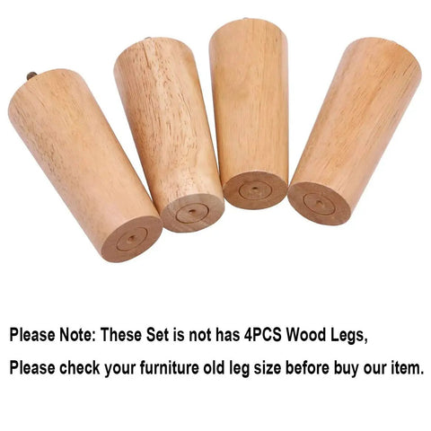 6 Inch Replacement Wood Furniture Legs Set Of 4 For Sofa Couch Table Cabinet Dresser Chair And Ottoman Mid Century Style Sturdy Hardwood Diy Repair And Home Makeovers