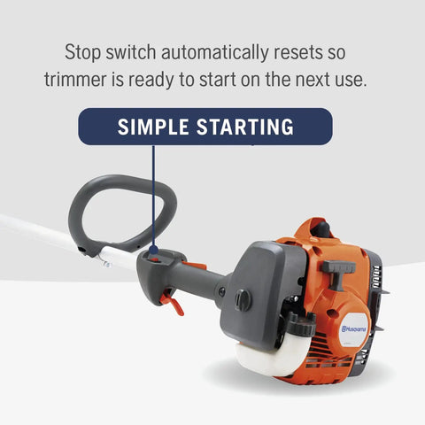 Gas String Trimmer With Tap N Go Head, 22cc 2 Cycle Engine, 17 Inch Curved Shaft, Lightweight Weed Eater For Home Yards, Easy Start