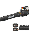 Cordless Leaf Blower With 780 CFM Air Volume And 190 MPH Air Speed Brushless Motor Gas Like Power Quiet 57 DB 40V Battery Powered