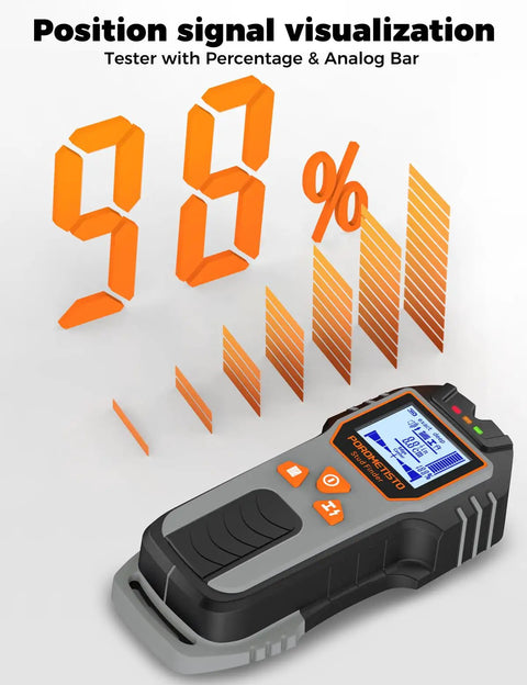 No Sweat Six In One Stud Finder Wall Scanner With Dead On Accuracy For Locating Live Wires Hidden Pipes And Wood Framing During Quick Home Renovation Jobs