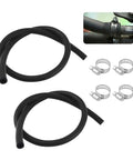Hella Tough Two Piece Brake Booster Vacuum Hose Kit 11 32 X 36 Inch with two rubber hoses and precision clamps for vehicles.