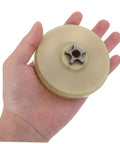 2 Pack Chainsaw Replacement Sprocket Gear Kit For Electric Chainsaws Inner Drive Plastic Gear Assembly For Smooth Power Transmission In Workshop And Garden Maintenance, beige plastic gear in hand