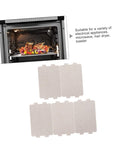 2 Sets Mica Sheet For Microwave Oven Replacement Heat Insulation Accessory Waveguide Mica Plate for Home Appliances