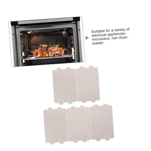 2 Sets Mica Sheet For Microwave Oven Replacement Heat Insulation Accessory Waveguide Mica Plate for Home Appliances