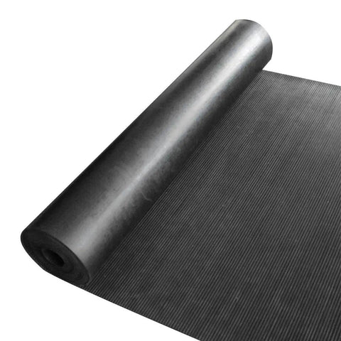 Non Slip Outdoor Rubber Ramp Cleat Floor Mat For Inclined Walkways One Eighth Inch Thick 3 Ft By 4 Ft rolled view