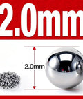 2mm chrome steel bearing ball, precision grade G25, in a 1000-pack, AISI 52100 material for machinery, motorcycles, and bicycles