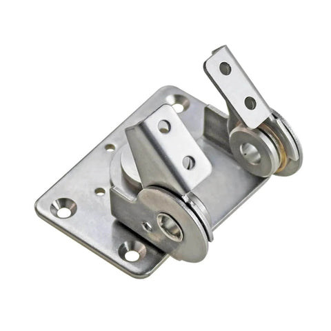 Stainless Steel Dual Axis Torque Hinge For Gate With 360 Degree Rotation Adjustable Damping And Reciprocating Torque Durable Heavy Duty Gate Hardware 1 Piece No Screws Included