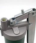 Top view of Spin On Lever Grease Gun Kit, showing metal lever and entry point for 14.5 oz threaded grease tube.