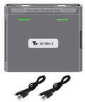 Two Way Battery Charging Hub For DJI Mini 4K, Mini 2 And Mini SE Drones With LED Battery Level Indicator, includes two USB cables