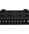 Rock Hard 10 Piece 1/2 Inch Drive Pipe Plug Socket Set Constructed To Shred Through Rusty Fittings With Premium Chrome Moly Steel And Tapered Male Female Square Drive For Zero Bull Garage Pros displayed in black storage case with each size labeled.