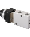 Rock Solid Pneumatic Mechanical Valve JM05 With Two Position Three Way Rotary Selective Knob One Quarter Inch PT Ports