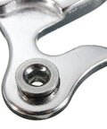 Close-up of Aluminum Alloy Bike Rear Derailleur Hanger Tail Hook For Mountain And Road Bikes Universal Silver Gear Guard WG004-SL