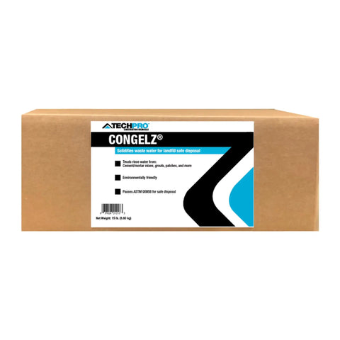 Congelz Waste Water Solidifier Gel Turns Liquid Into Solid For Easy Cleanup, Spill Absorption, Landfill Safe And Legally Disposed, 15 Pound, ASTM 9095B Compliant