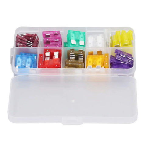 8 Current Specifications Zinc Alloy Plug In Automotive Connector Kit organized in compartments