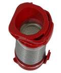 Internal Vacuum Hose For UP77 And UP14 Models, Red And Gray Replacement Part, Durable Fit No Fuss Installation, coiled view.