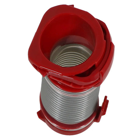 Internal Vacuum Hose For UP77 And UP14 Models, Red And Gray Replacement Part, Durable Fit No Fuss Installation, coiled view.