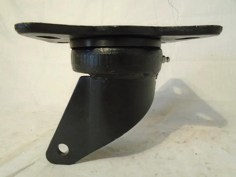 Heavy Duty Swivel Kingpinless Towing Caster Drop Forged Steel Trailer Wheel Rig six inch side view showing mounting plate and smooth finish.