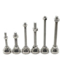 Shake Off Those Floor Wobbles Fast With Heavy Duty Adjustable Leveling Feet Cups 30Mm 304 Stainless Steel Lock Securely For Top Shelf Stability Breeze To Swap In Four Pack Ready - assorted stainless steel leveling feet.