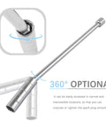 Thin Wall Extend Spark Plug Socket Set 14mm 16mm 12 Point Three Eighths Inch Drive Magnetic 360 Degree Rotation Steel Tool