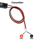 Transmitter unit of 2-Pack Infrared Break Beam Sensor With 5mm LEDs Counting Module Split Through Beam Photoelectric Switch