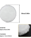 Six Piece 4 Inch Wool Buffing Pads For Drill Polishing And Waxing Pro Grade Car Detailing And Home Projects top view